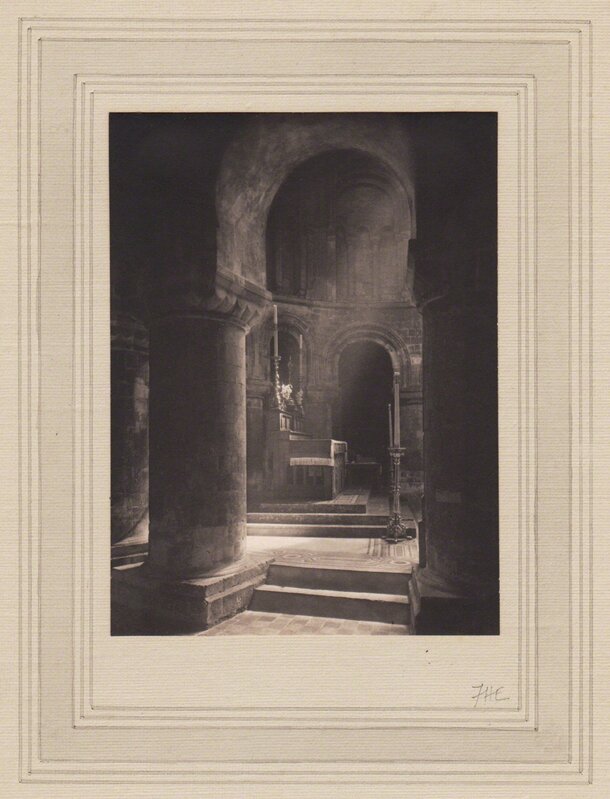 Frederick Henry Evans, ‘Aisle to Altar, Priory of St. Bartholomew the Great’, Neg. date: 1912 / Print date: 1912, Photography, Vintage platinum print, Alan Klotz Gallery