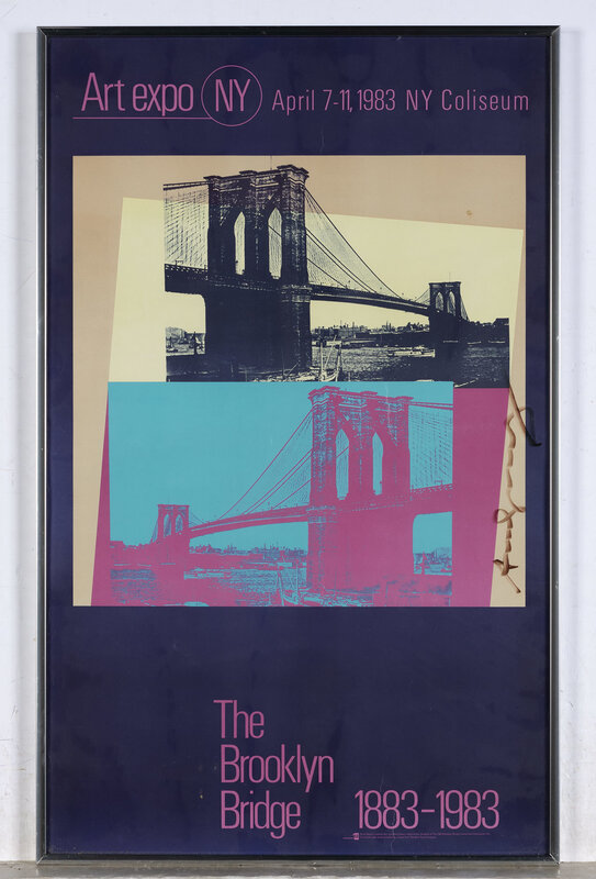 Andy Warhol, ‘The Brooklyn Bridge 1883-1983 (Not In F./S.)’, 1983, Print, Color screenprint and offset lithograph on smooth wove paper, Doyle