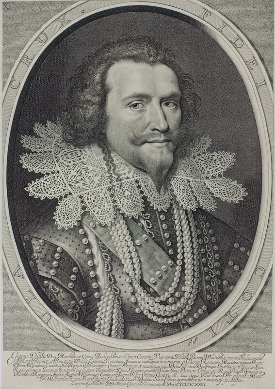 Willem Jacobsz Delff after Michiel van Miereveld, ‘George Villiers (1592-1628), First Duke of Buckingham, statesman in the Courts of James I and Charles I ’, 1626, Print, Engraving on laid paper, Jan Johnson Old Master & Modern Prints