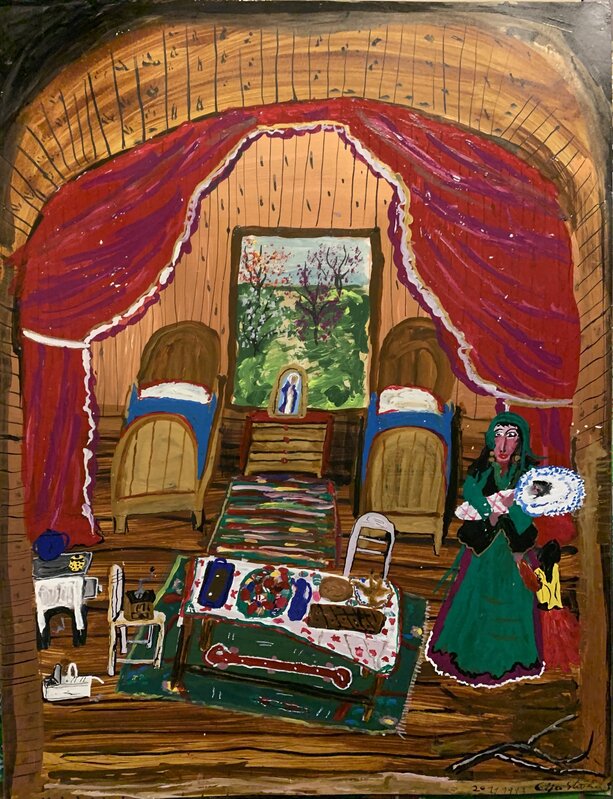 Ceija STOJKA, ‘Sans titre’, 1993, Painting, Gouache on cardboard, Galerie Christophe Gaillard