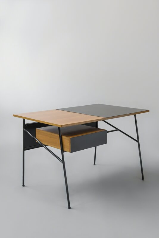 André Monpoix, ‘Desk 204’, 1954, Design/Decorative Art, Elm, lacquered metal and laminate, Galerie Pascal Cuisinier