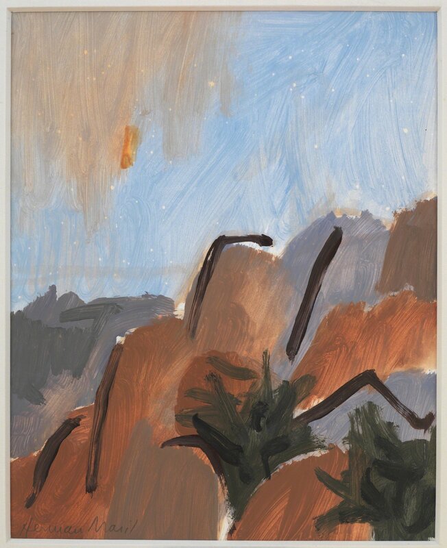 Herman Maril, ‘Maine Coast’, 1967, Painting, Casein on paper, Debra Force Fine Art