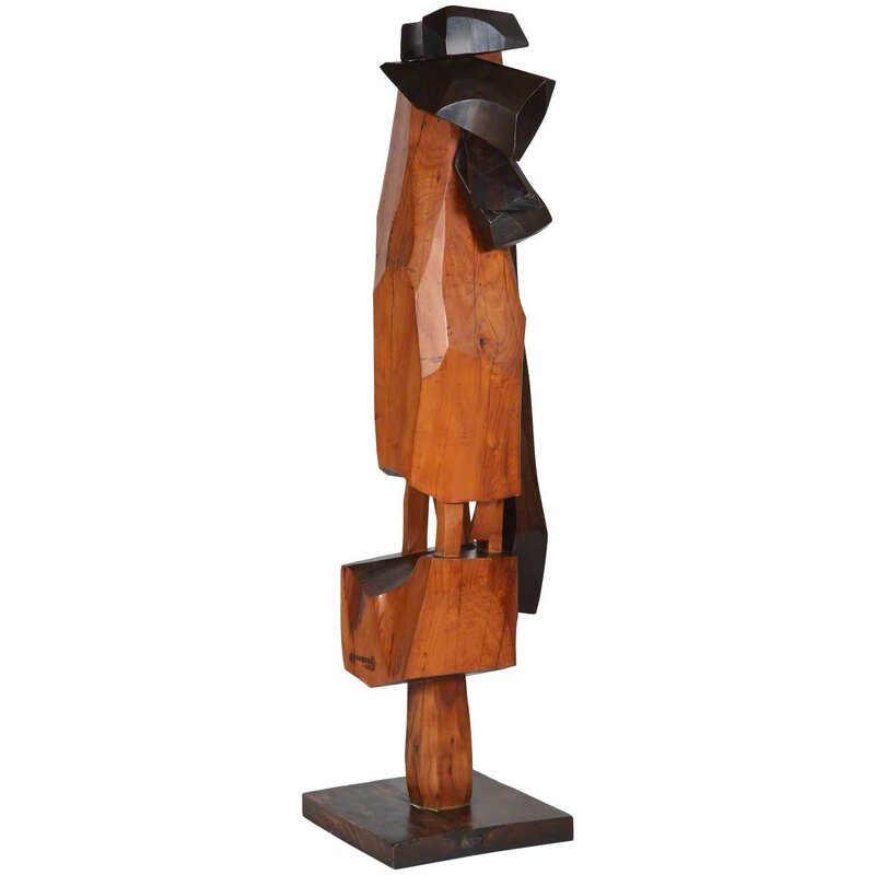 Erik Gronborg, ‘Early Sculpture, Untitled’, 1966, Sculpture, Oak and walnut, Reform Gallery