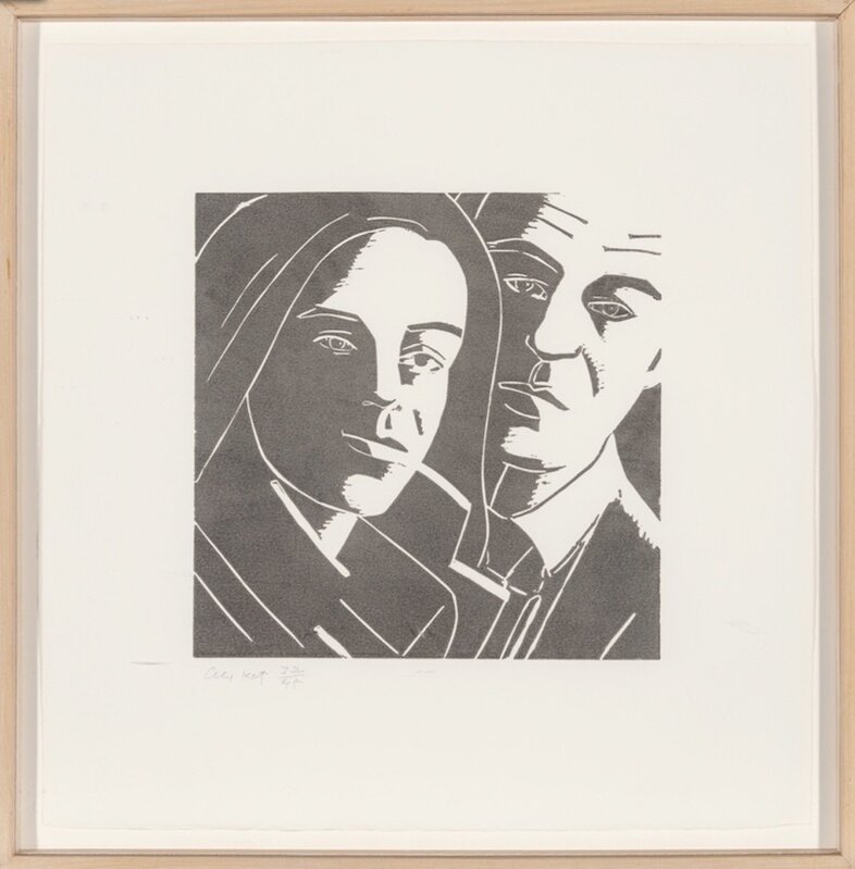 Alex Katz, ‘Alex Katz 'A Tremor in the Morning' 1986 Relief Print ’, 1986, Print, Relief print, Hirth Fine Art