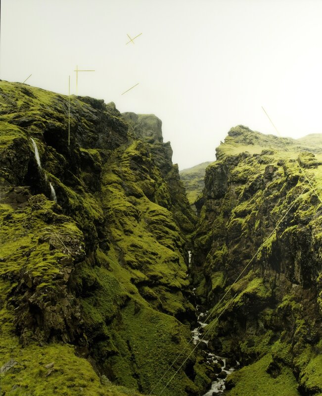 Christine Flynn, ‘Mountain Gorge’, 2016, Mixed Media, Photograph with Mixed Media and Resin, Claire Carino Contemporary