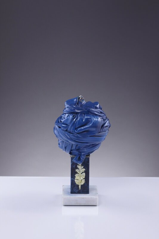 Wayne Warren, ‘Trophy (blue #1)’, 2014, Sculpture, Trophy / marble / plastic / ties, PITT Projects