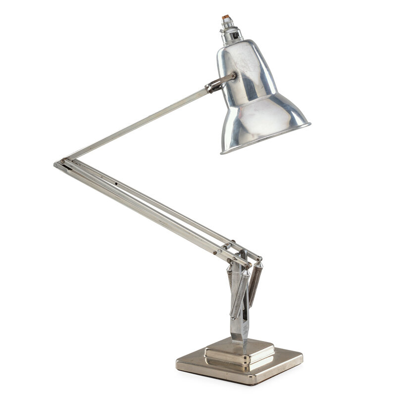 Herbert Terry & Sons, ‘Anglepoise desk lamp’, 1920s-40s, Design/Decorative Art, Chromed steel, aluminum, Redditch, England, Rago/Wright/LAMA/Toomey & Co.