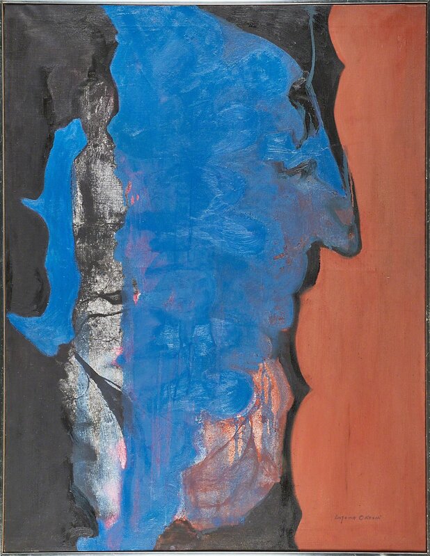 Eugenia Sumiye Okoshi, ‘Man of Peace’, ca. 1970, Painting, Oil on canvas (framed), Rago/Wright/LAMA/Toomey & Co.