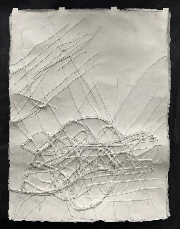 Monika Grzymala, ‘Meander#21’, 2015, Painting, Line drawing in handmade Washi paper, relief upon unique matrix, Secci