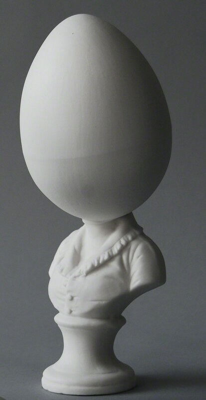 Matt Smith (British), ‘Egghead Bust (Large)’, 2018, Sculpture, Black Parian (four pieces), Cynthia Corbett Gallery