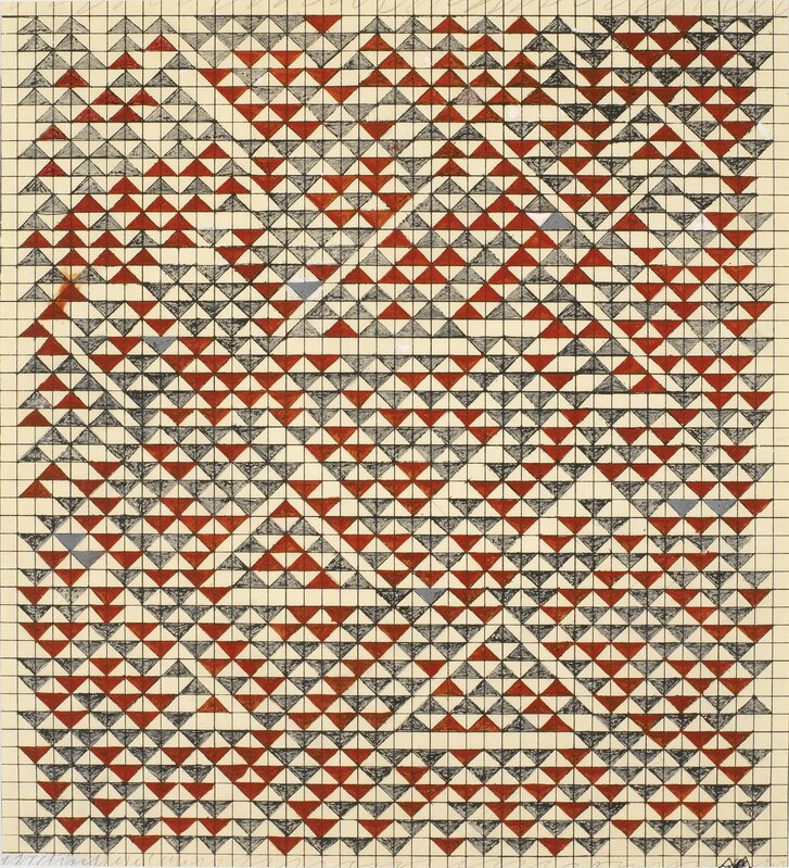 Anni Albers, ‘Study for Camino Real’, 1967, Drawing, Collage or other Work on Paper, Gouache on paper (blueprint graph), Art Resource