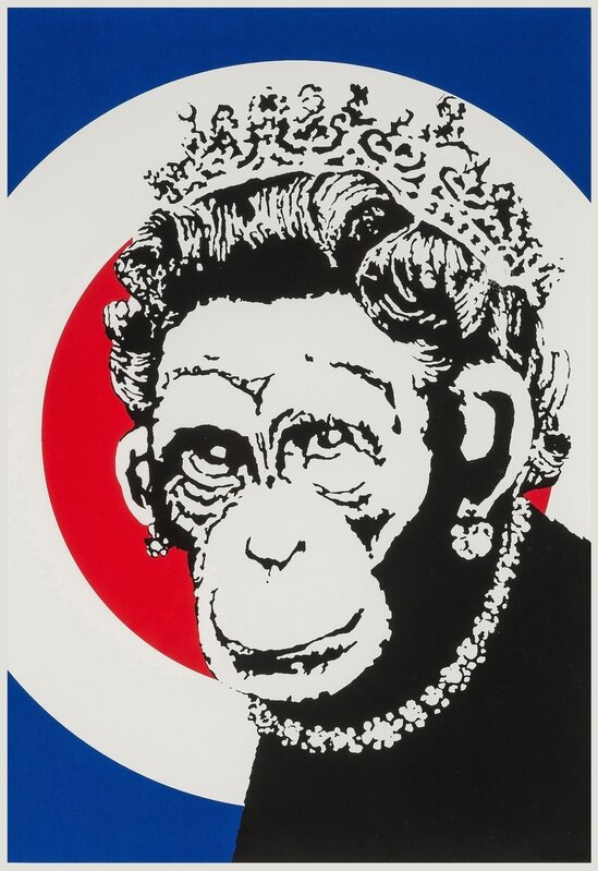 Banksy, ‘Monkey Queen’, 2004, Print, Screenprint in colours, Forum Auctions