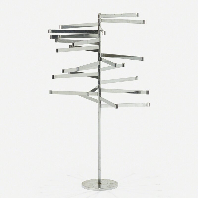 Hugh Acton, ‘prototype magazine rack’, 1970, Design/Decorative Art, Chrome-plated steel, Rago/Wright/LAMA/Toomey & Co.