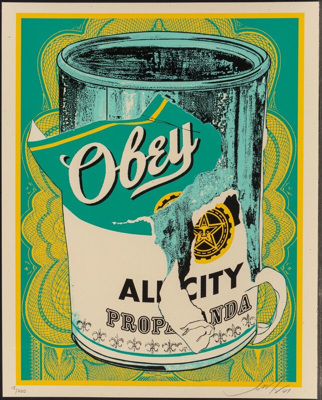Shepard Fairey, ‘Soup Can II’, 2009, Print, Screenprint in colors along lower edge, Heritage Auctions