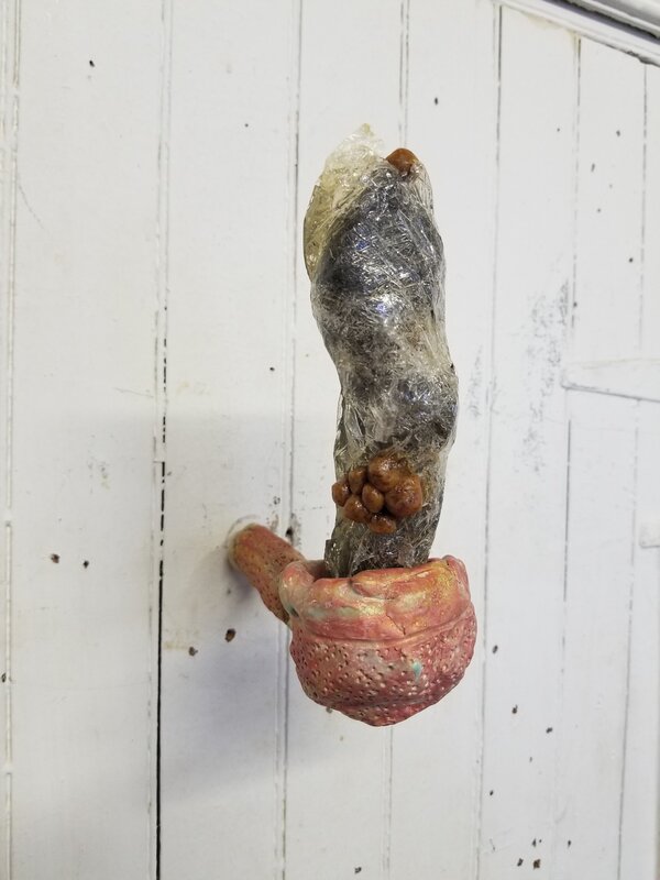 Daniel Giordano, ‘Pleasure Pipe XXIV’, 2019-2020, Sculpture, Cerarmic, epoxy, hardware, plastic wrap, steel wool, Tang drink ix, Hudson River Museum Benefit Auction