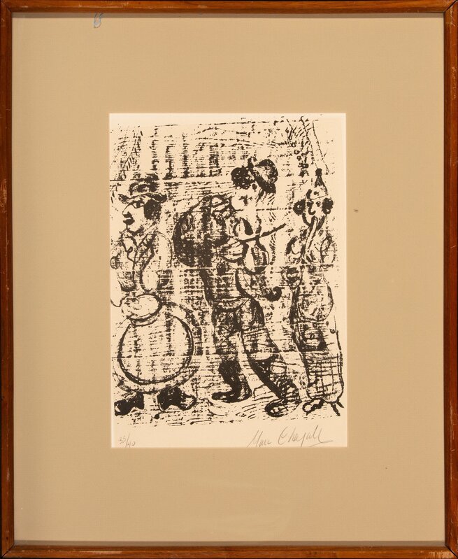 Marc Chagall, ‘Les musiciens vagabonds’, 1963, Print, Lithograph on Arches paper, Heritage Auctions