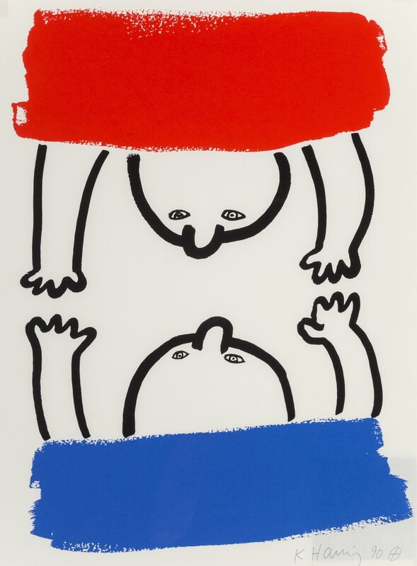 Keith Haring, ‘No.15, from The Story of Red and Blue’, 1990, Print, Screenprint in colors on paper, Heritage Auctions