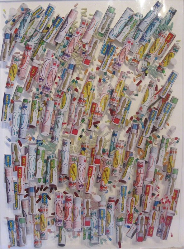 Arman, ‘Drugs Tubes & Capsules’, 1993, Sculpture, Accumulation of drugs tubes & capsules in resin, Samhart Gallery