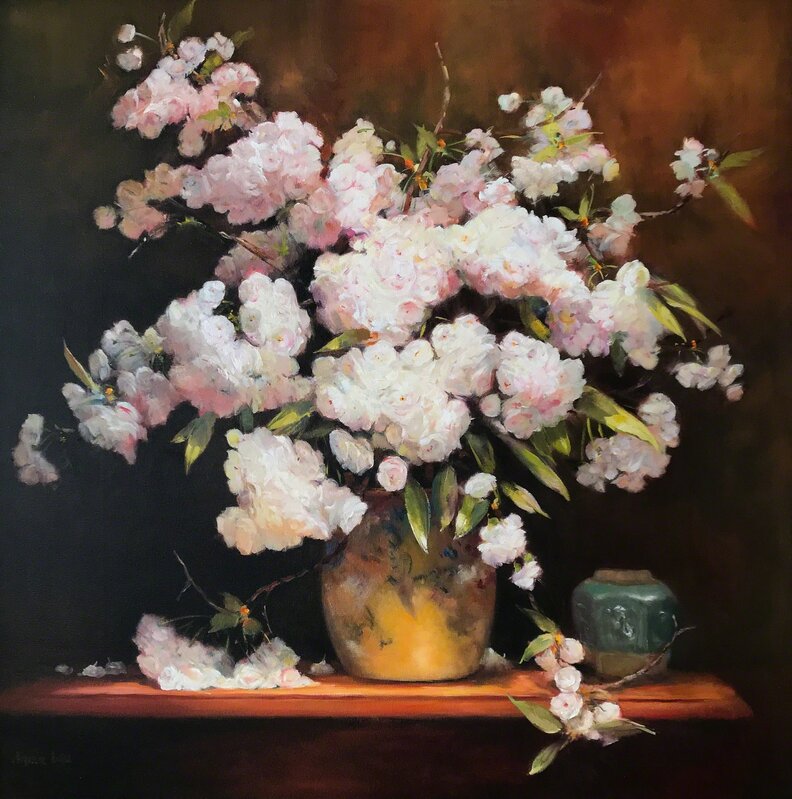 Jacqueline Fowler, ‘Cherry Blossom in Warm Light’, Painting, Oil on Canvas, Wentworth Galleries