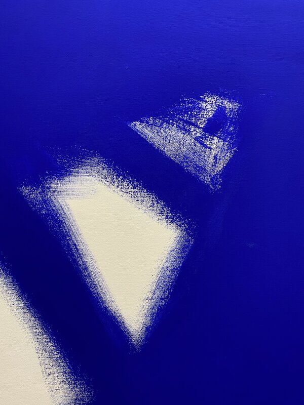 Carlos Mercado, ‘Abstract E2’, 2020, Painting, Yves Klein Blue acrylic on canvas, Art & Design Studio