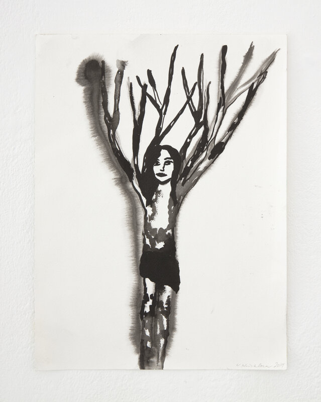 Klara Kristalova, ‘Skiss för Björk’, 2014, Drawing, Collage or other Work on Paper, Ink on paper, Galleri Magnus Karlsson