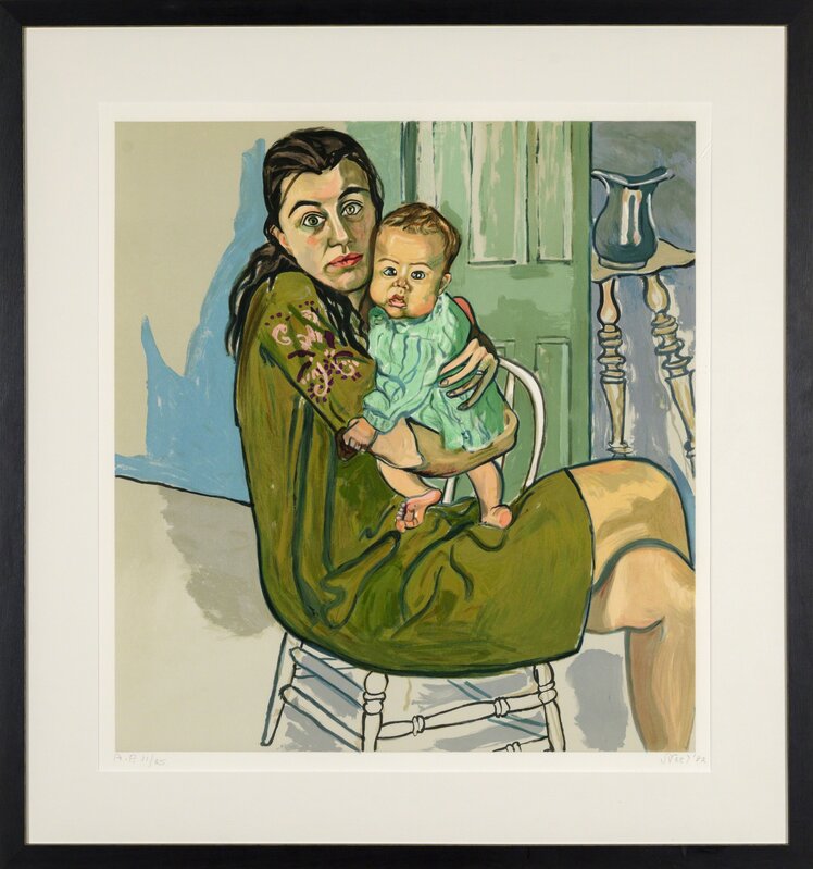 Alice Neel, ‘Mother and Child (Nancy and Olivia)’, 1982, Print, Lithograph on paper, Heather James Fine Art Gallery Auction