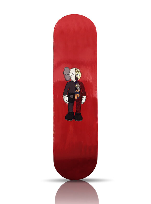 KAWS, ‘'Flayed Companion' (red)’, 2005-2007, Ephemera or Merchandise, Screen print on 7-ply Canadian Maple hardwood skate deck., Signari Gallery