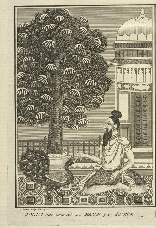 Bernard Picart, ‘Yogi Feeding a Peacock with Devotion’, 1723, Engraving, Getty Research Institute