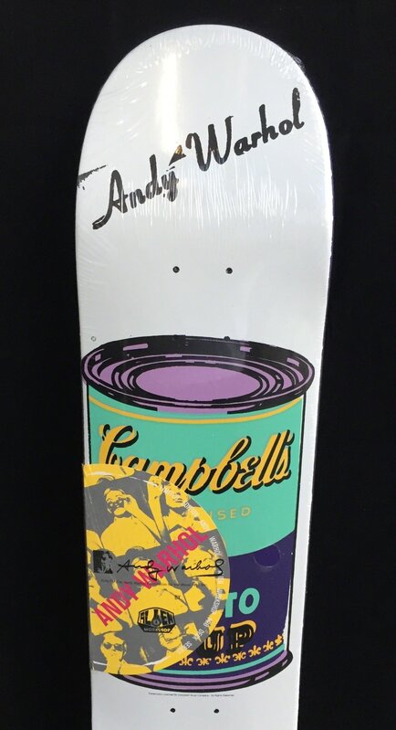 Andy Warhol, ‘Andy Warhol Campbell's Soup Skateboard Deck ’, ca. 2010, Ephemera or Merchandise, Silkscreen on maple wood skate deck, Lot 180 Gallery