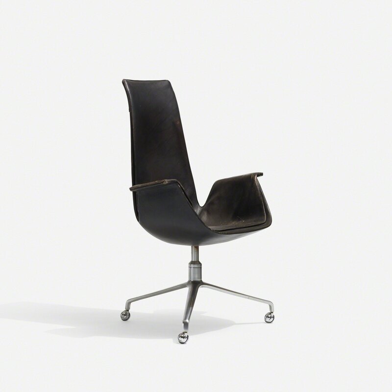 Preben Fabricius, ‘Bird armchair’, c. 1965, Design/Decorative Art, Leather, chrome-plated steel, Rago/Wright/LAMA/Toomey & Co.