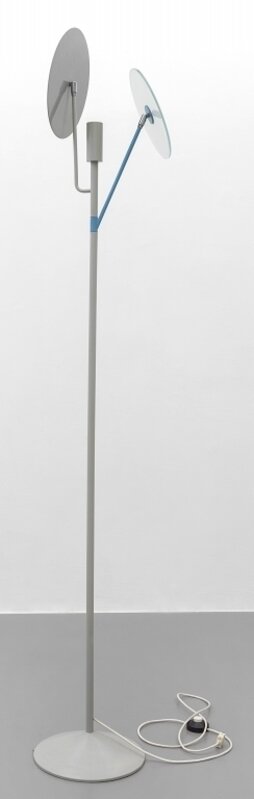 Franco Raggi, ‘A ground lamp 'Eureka' for ELEUSI’, around 1983, Design/Decorative Art, Lacquered aluminum varnished steel tube  frosted glass., Aste Boetto