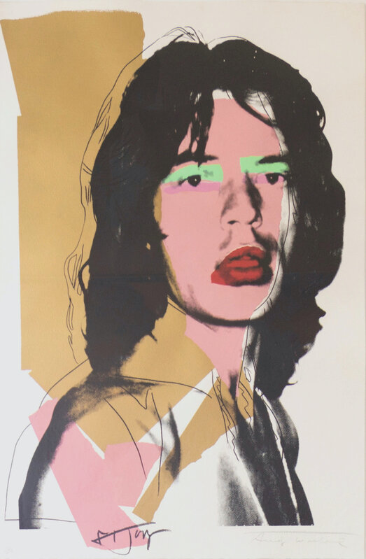 Andy Warhol, ‘Mick Jagger (FS II.143) ’, 1975, Print, Screenprint on Arches Aquarelle (rough) Paper, Revolver Gallery