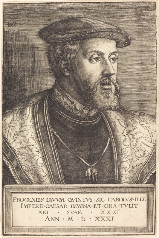 Barthel Beham, ‘Emperor Charles V’, 1531, Print, Engraving, National Gallery of Art, Washington, D.C.