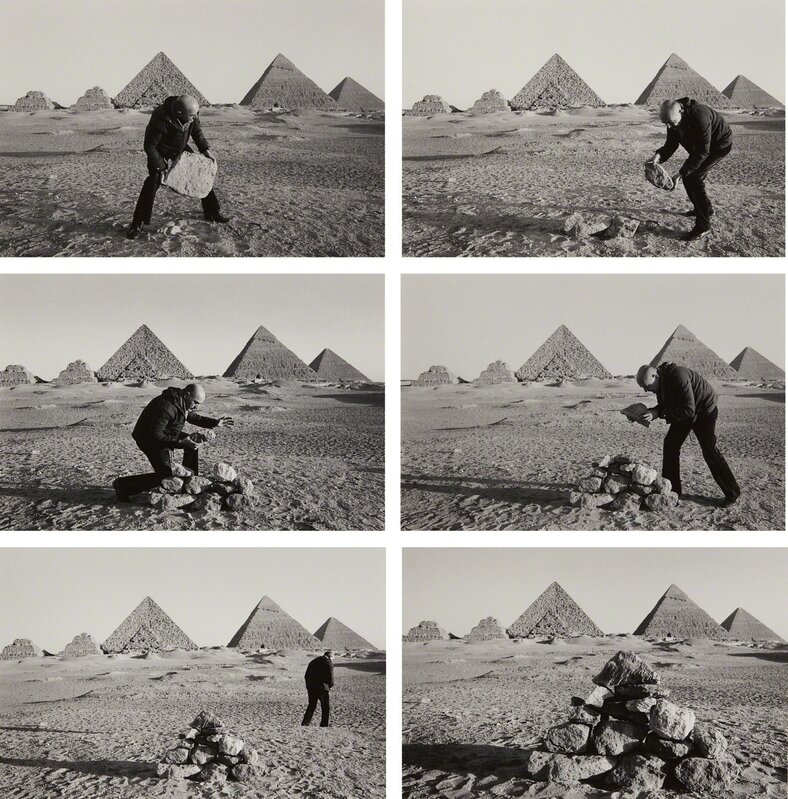 Duane Michals, ‘I Build a Pyramid’, 1978, Photography, Six gelatin silver prints, printed later, Phillips