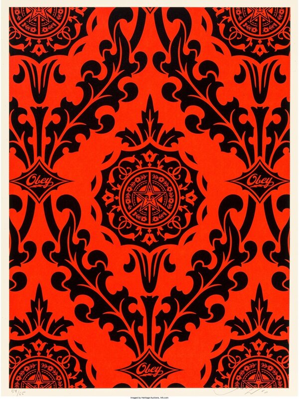 Shepard Fairey, ‘Parlor Pattern Red/Black Set’, 2010, Print, Screenprint, Heritage Auctions