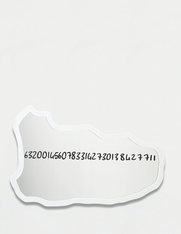 Michelangelo Pistoletto, ‘Frattali (White)’, 1999-2000, Mixed Media, Acrylic in white and black, on mirrored glass, Phillips