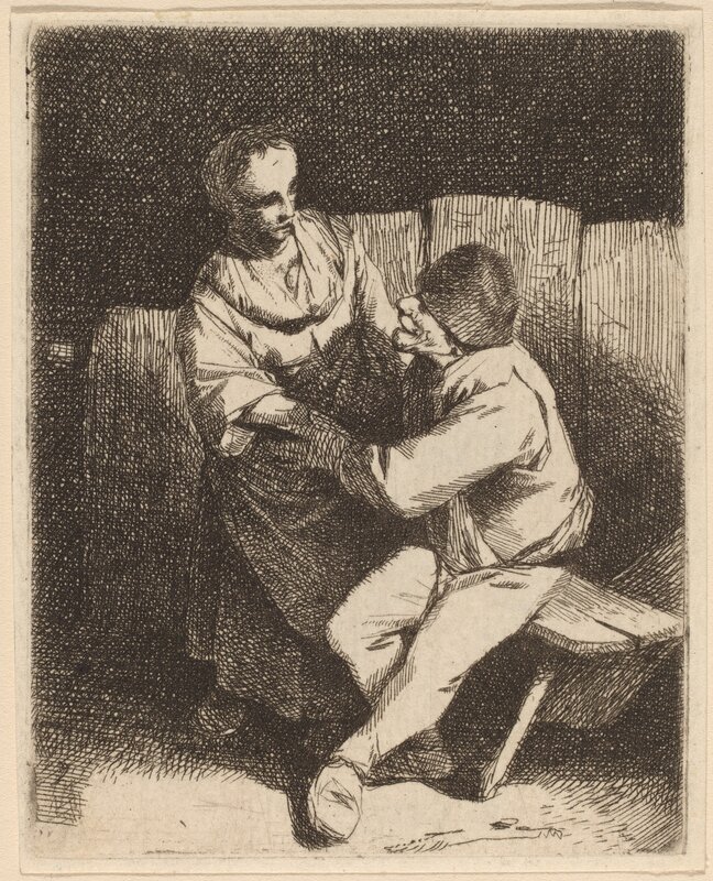 Cornelis Bega, ‘The Refused Caress’, Print, Etching, National Gallery of Art, Washington, D.C.