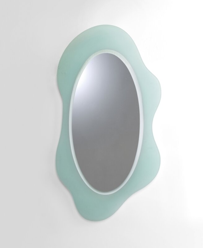 Nanda Vigo, ‘A wall mirror 'Round round' ('RR 90') model’, 1987, Design/Decorative Art, Mirrored frosted bevelled shaped crystal., Aste Boetto