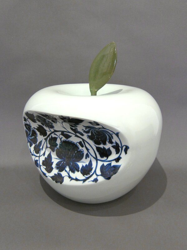 Li Lihong, ‘Apple - China (Blue)’, 2007, Sculpture, Porcelain, Hollis Taggart
