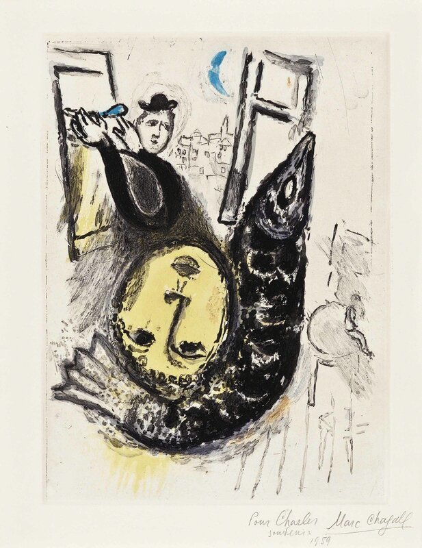 Marc Chagall, ‘Jean Paulhan, De Mauvais Sujets, Les Bibliophiles de l'Union Française, Paris, 1958’, Print, The complete set of ten color etchings with aquatint, Christie's