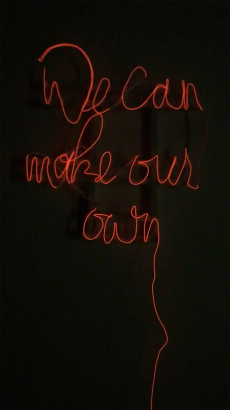 Teresa Flores, ‘We Can Make Our Own’, 2018, Design/Decorative Art, LED Neon Wire, hot glue, electrical tape, wood, Dominique Gallery