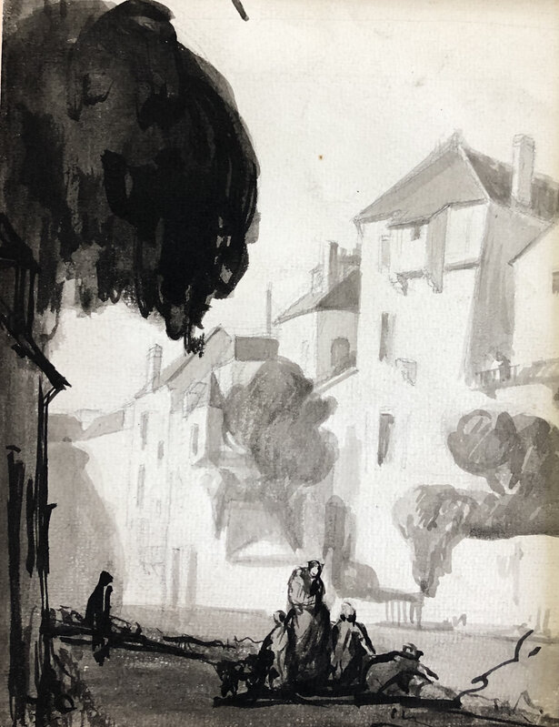 Othon Friesz, ‘Village’, 19th Century, Drawing, Collage or other Work on Paper, Wash drawing on paper, OBA/ART