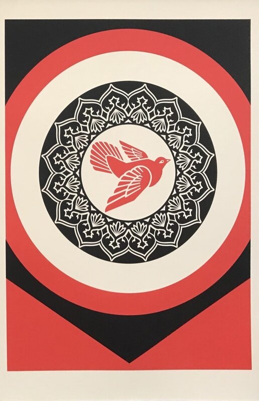 Shepard Fairey, ‘Rise from Ashes’, 2020, Print, Screenprint with ash from Iraqi Kurdistan, AYNAC Gallery