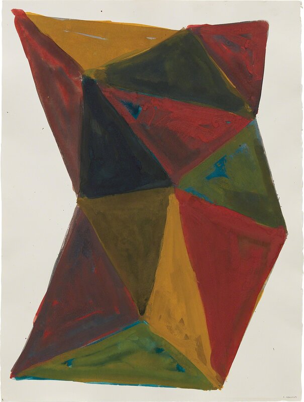 Sol LeWitt, ‘Complex Form’, 1987, Painting, Gouache on paper, Phillips