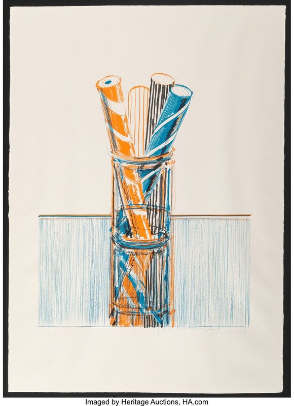 Wayne Thiebaud, ‘Glassed Candy, from Presidential Portfolio’, 1980, Print, Lithograph in colors on Rives BFK paper, with full margins, Heritage Auctions