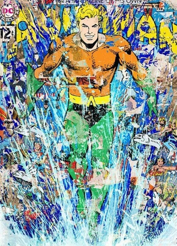 Mr. Brainwash, ‘Aquaman’, 2018, Print, Color screen-print, Thou Art