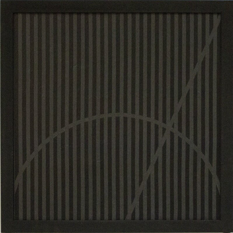 Elio Marchegiani, ‘Grammature di non colore nero - supporto lavagna "Diagonale in arco"’, 1978, Painting, Pigments on Blackboard, Primo Marella Gallery