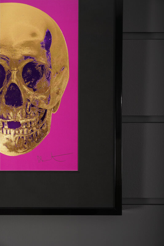 Damien Hirst, ‘'Till Death Do Us Part Skull, Fuchsia/Gold ’, 2012, Print, Silkscreen, Foil-block, Glaze, Arton Contemporary