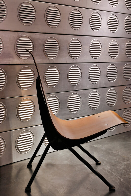 Jean Prouvé, ‘'Antony' chair’, 1954, Design/Decorative Art, Black lacquered bent steel frame supporting a plywood steat, Galerie Downtown - François Laffanour