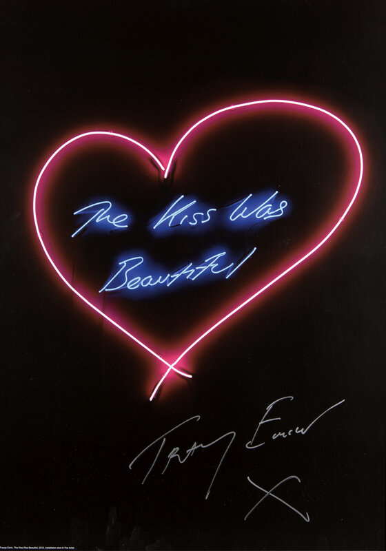Tracey Emin, ‘The Kiss Was Beautiful’, 2016, Print, Offset lithograph in colours on 250 gsm silk finish paper, Tate Ward Auctions